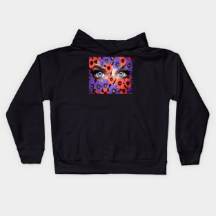 Colorful Flower Eyes Kids Hoodie